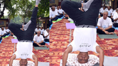 Yoga Day पॉवर कंपनी में ED का शीर्षासन: पॉवर कंपनी मुख्यालय में हुआ सामूहिक योग