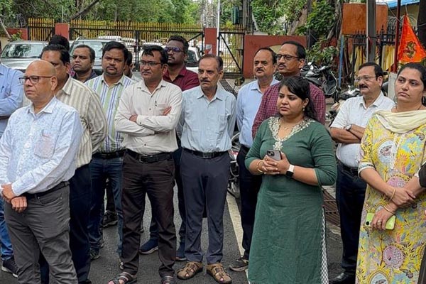 AIPEF बिजली कर्मियों का मोरल समर्थन: डंगनिया से DSPM और ABVTPS मड़वा तक प्रदर्शन