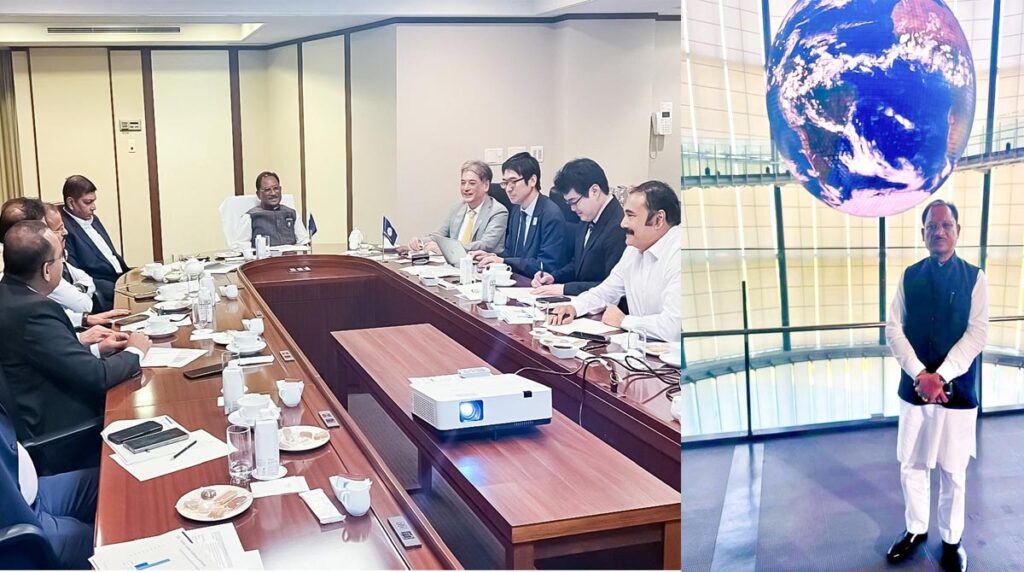 Sai Foreign Trip जापान दौरा के दूसरे दिन विष्णुदेव ने देखी अंतरिक्ष प्रदर्शनी: IT, Textiles और एयरोस्पेस में निवेश की संभावन पर चर्चा