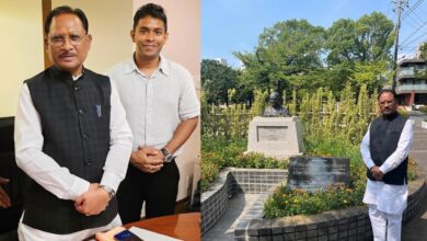 Sai Foreign Trip टोक्‍यो में विष्‍णुदे की बस्तरिया तिवारी से मुलाकात और लिटिल इंडिया में बापू को नमन