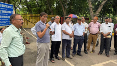 CSPC बिजली कंपनी मुख्याेलय के सामने महासंघ का अनुठा प्रदर्शन: 11 सूत्रीय मांगों का सौंपा ज्ञापन