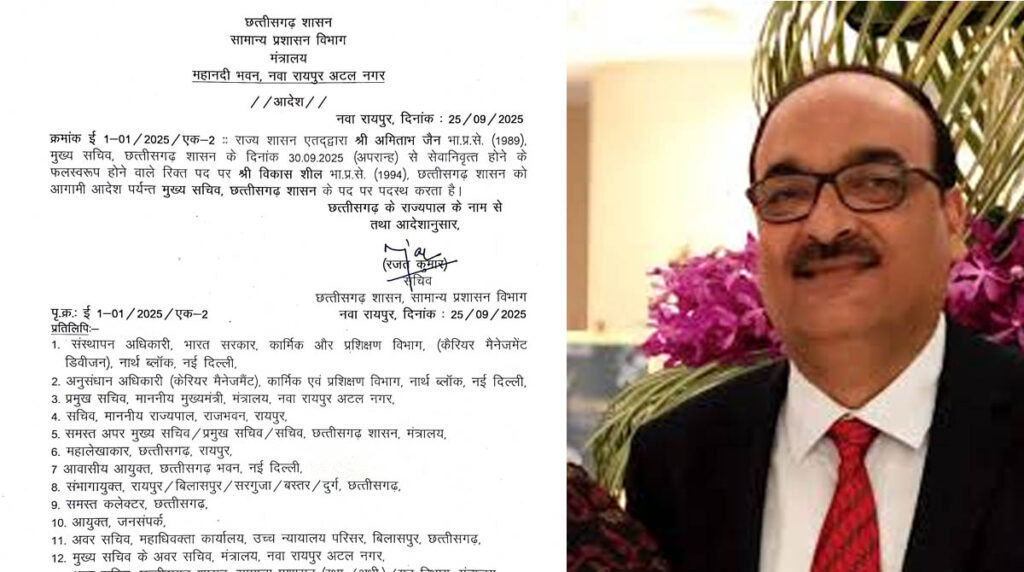 Vikas sheel विकास शील बनाए गए राज्य के नए मुख्य सचिव: जीएडी ने जारी किया आदेश, इन दिन संभालेंगे पदभार