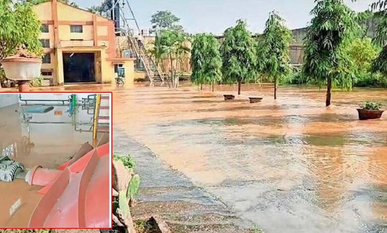 CSPGCL पॉड से हो रहे रिसाव पर प्रबंधन ने नहीं दिया ध्‍यान! एचटीपीपी संयंत्र एरिया के हाइडल परिसर में भरा पानी