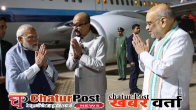 PM Modi प्रधानमंत्री मोदी पहुंचे रायपुर, एयरपोर्ट पर केंद्रीय गृहमंत्री, राज्यपाल, सीएम ने किया स्वागत