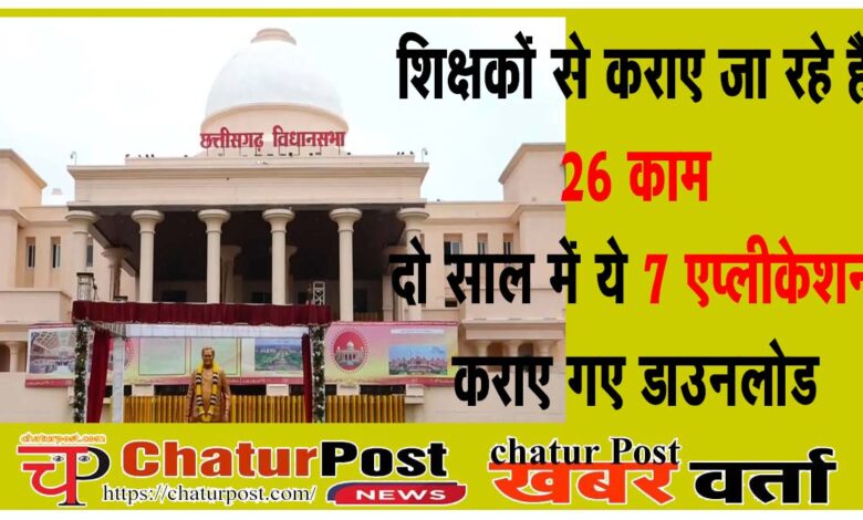 Education छत्‍तीसगढ़ में शिक्षक करते हैं ये भी काम: सरकार ने विधानसभा में दिखाई 26 कार्यों की सूची