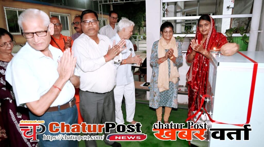 Power समाज की सेवा में लगे सामर्थ्य : मंजुला कंवर,  पॉवर कंपनी की आदर्शनी महिला मंडल ने किया वाटर कूलर भेंट