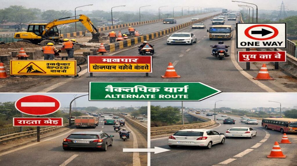 traffic  रायपुर- दुर्ग के लोगों के लिए जरुरी खबर: 1 अप्रैल से बंद हो रहा है खारुन नदी का यह पुल, इन वैकल्पिक रास्‍तों का कर सकते हैं प्रयोग  