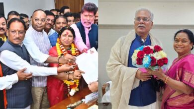 Rajy Sabha लक्ष्‍मी वर्मा और फूलोदेवी ने जमा किया नामांकन: दोनों रैलियों में दिग्‍गज हुए शामिल