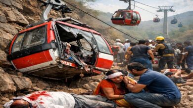 Ropeway Accident छत्‍तीसगढ़ में रोप वे दुर्घटना: एक दर्शनार्थी की मौत:  चार गंभीर रुप से घायल, जांच के निर्देश