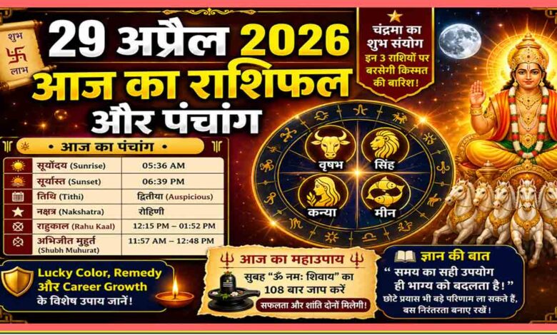 Aaj Ka Rashifal aur Panchang 29 April 2026