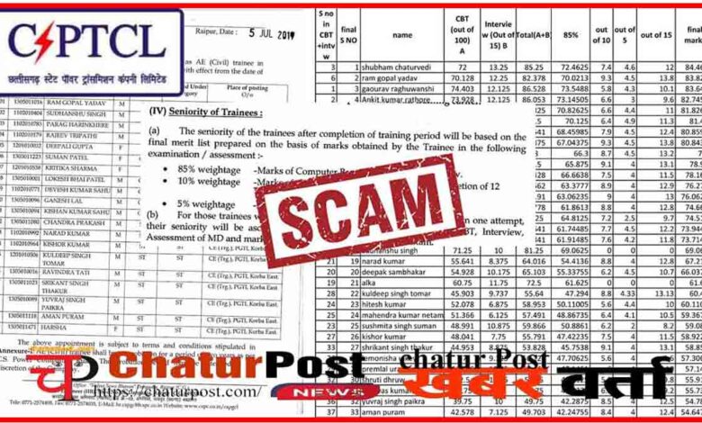 CSPTCL Promotion Scam