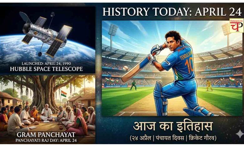 History Today 24 April in Hindi