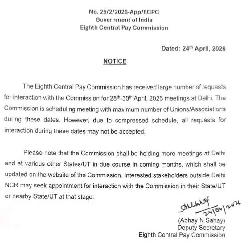 Letter of 8th Pay Commission