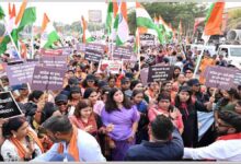 रायपुर भाजपा महिला मोर्चा जन आक्रोश रैली