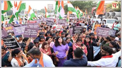 रायपुर भाजपा महिला मोर्चा जन आक्रोश रैली