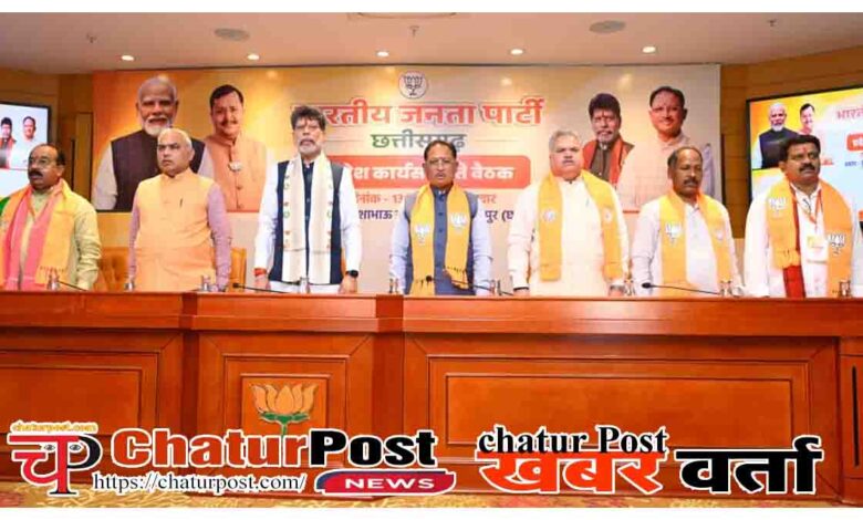 bjp state executive meeting raipur