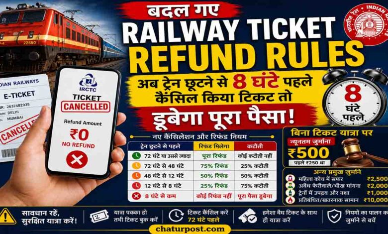 Railway Ticket Refund Rules