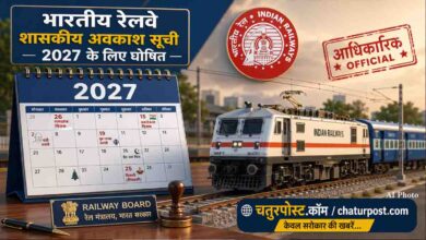 Railway Holiday List 2027