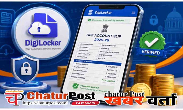 GPF Account Slip Chhattisgarh