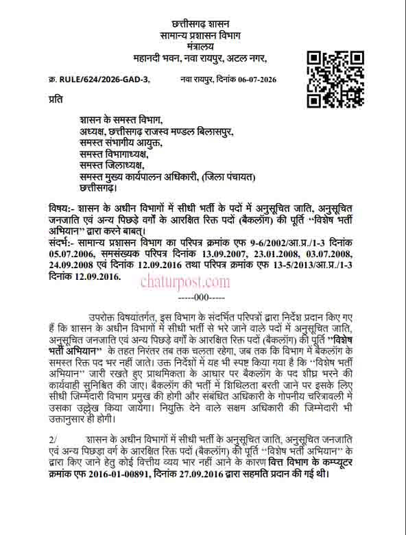 Chhattisgarh Recruitment