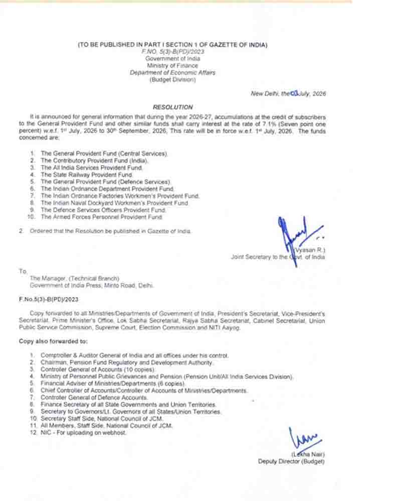 GPF Interest Rate 2026
